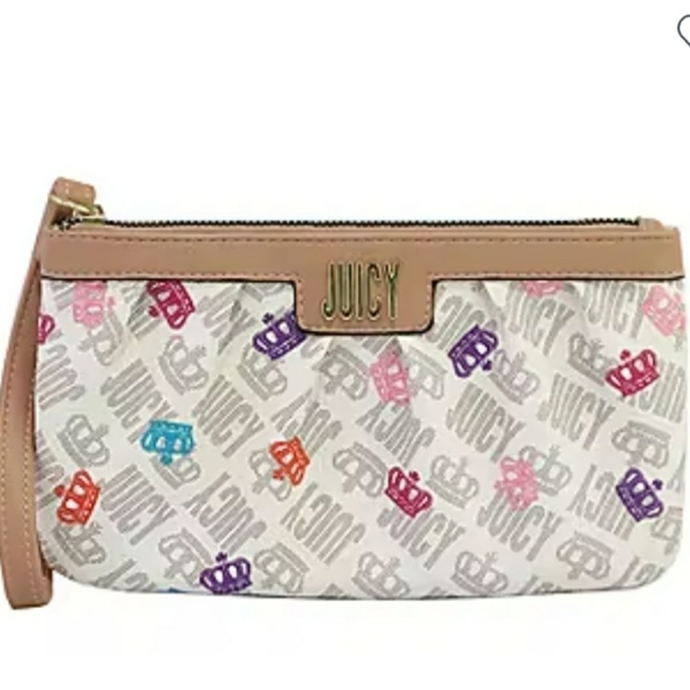 Juicy by Juicy Couture Small Multi Crown Wristlet NWT